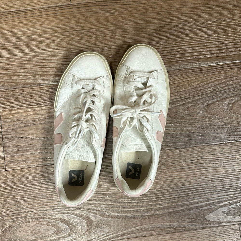 Veja Esplar Leather White Pink